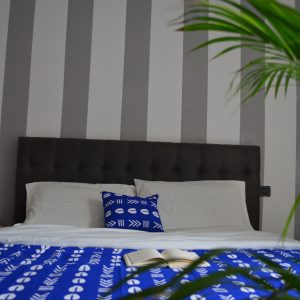 Piumone matrimoniale bogolan - blu