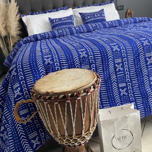 Piumone matrimoniale bogolan blu