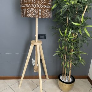 Lampada bogolan marrone